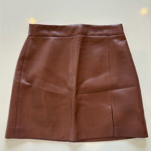 Aritzia Brown Mini Skirt size 2
